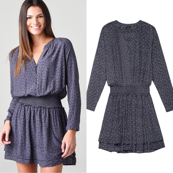 Rails‎ Jasmine Midnight Stars Grey Print Mini Dress M - Picture 1 of 9